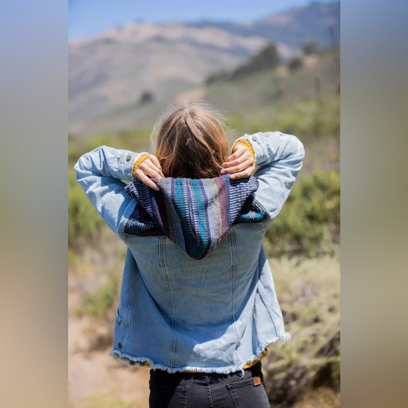 Roxy Rooney Hooded Denim Jacket - Picture 3 of 6